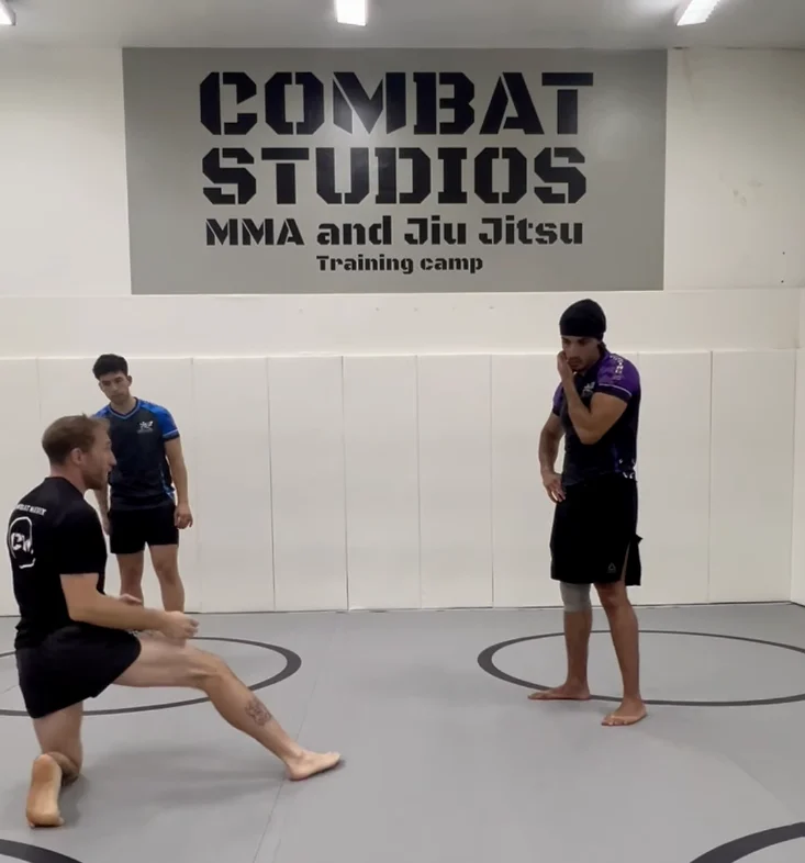Teaching the lead penetration step at Combat Studios, Bangkok. Photo: @tommy.wildcard
